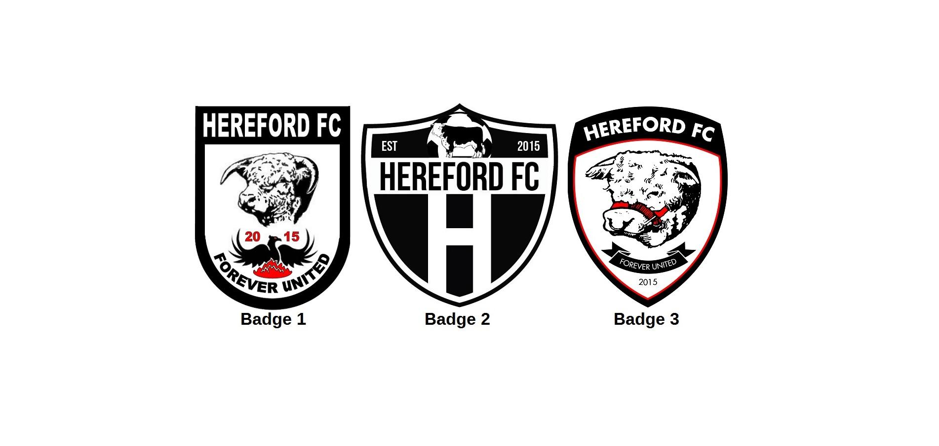 PAIR OF OFFICIAL HEREFORDSHIRE FA  BADGES 